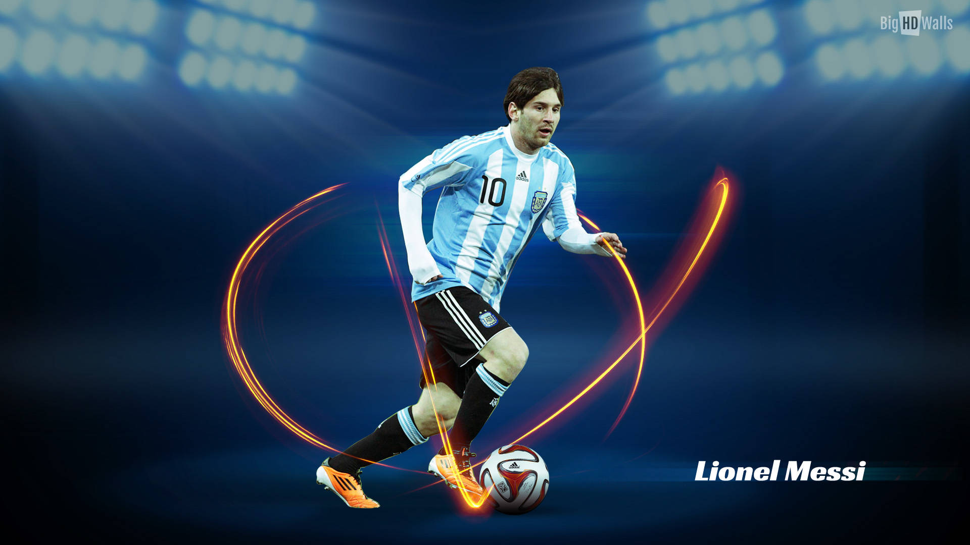 Lionel Messi într-un Tricou AFA Fundal