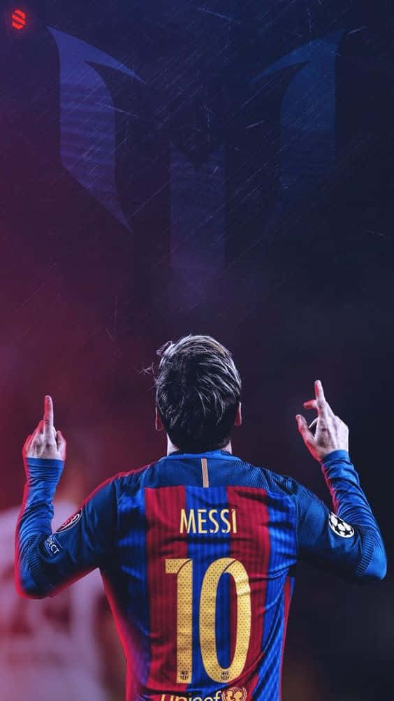 Lionel Messi își arată noul iPhone Fundal