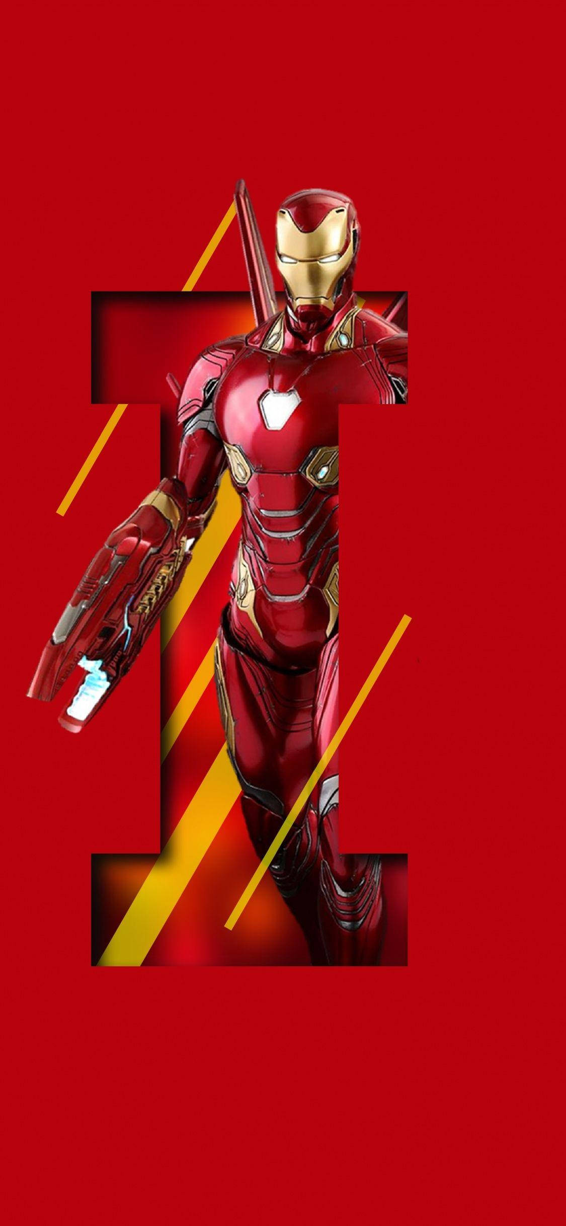 Litera I Iron Man iPhone Fundal