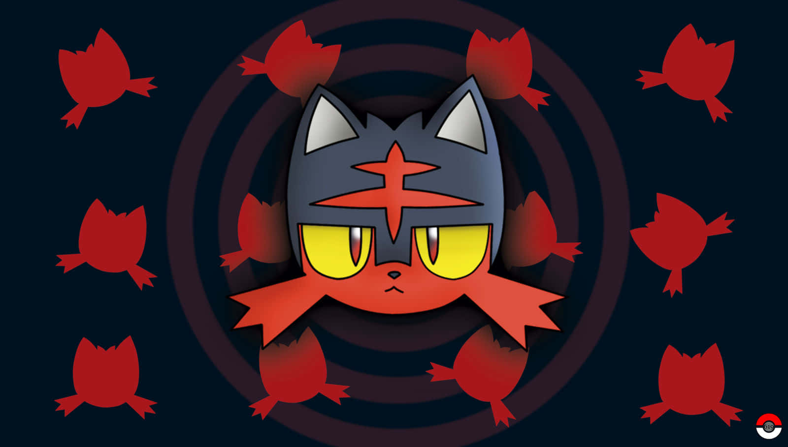 Litten pe fundal cu model abstract Fundal