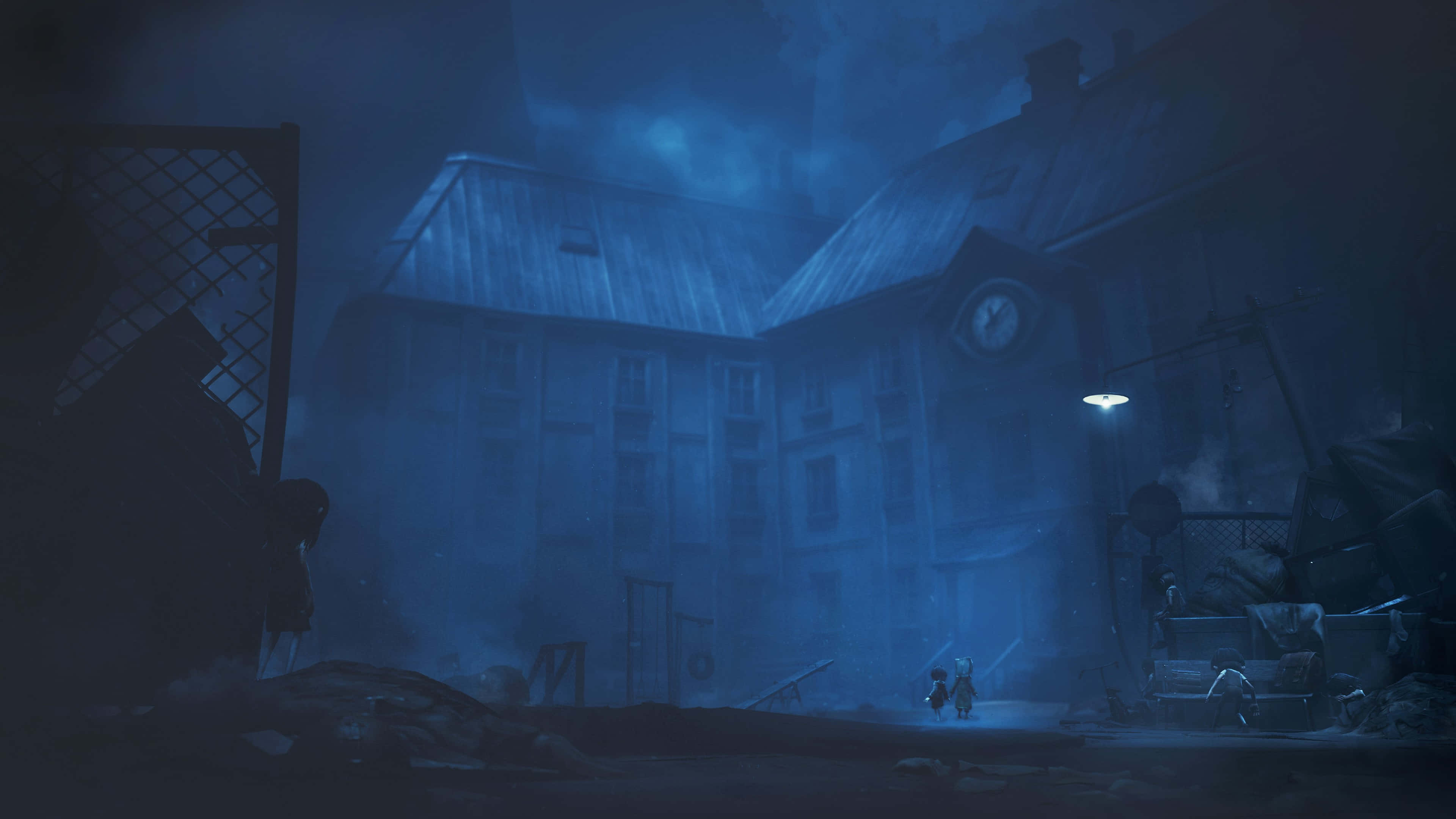 Little Nightmares 4K Clădire Veche Fundal