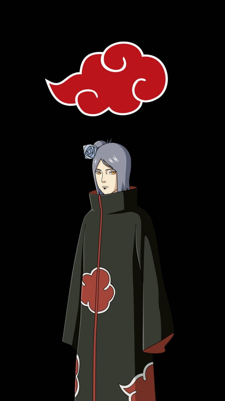 Logo Akatsuki Konan din Amegakure Fundal