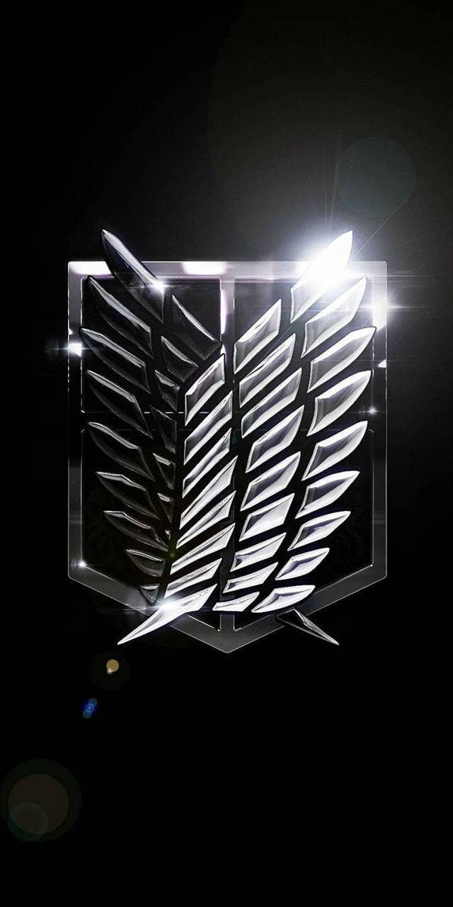 Logo al Regimentului de Cercetași din Atacul Titanilor Fundal
