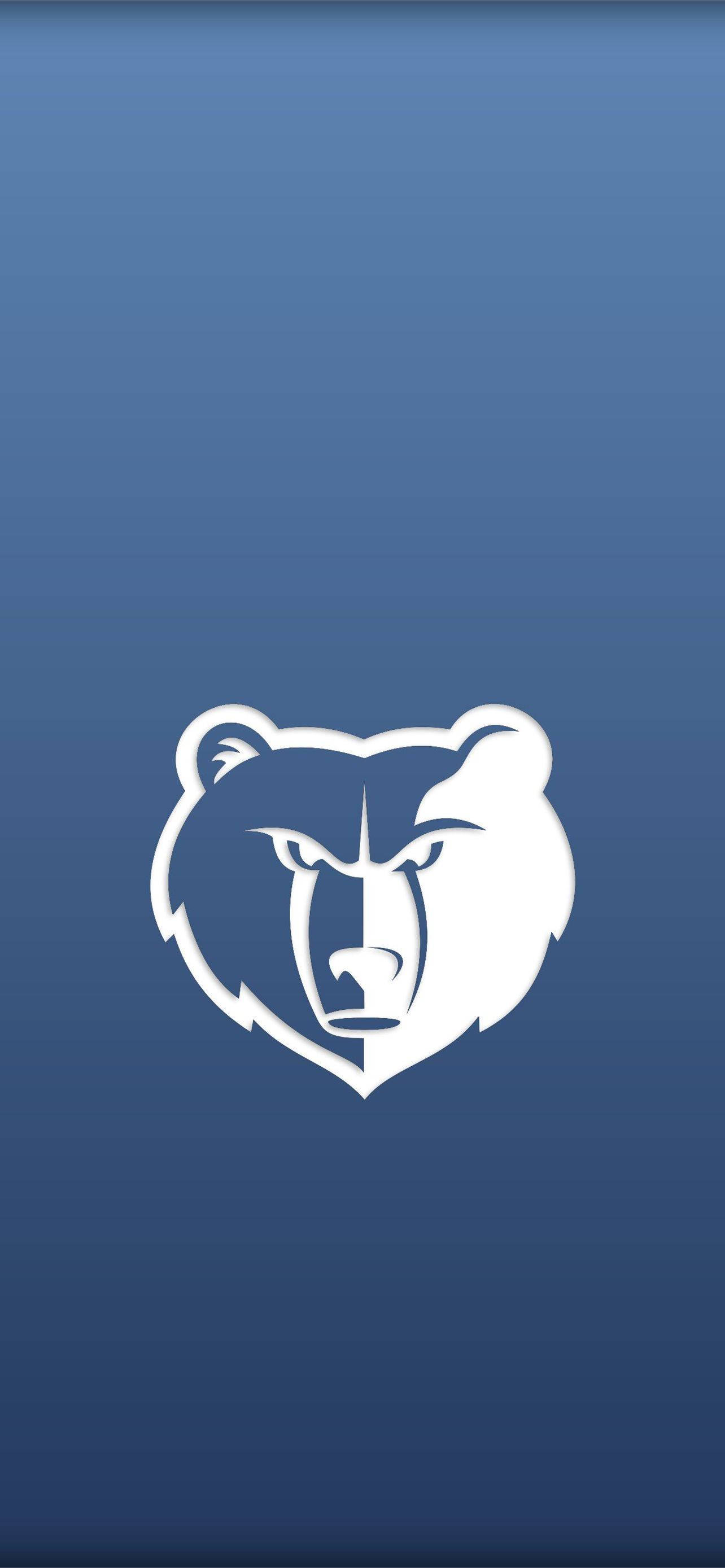 Logo alb Memphis Grizzlies Fundal