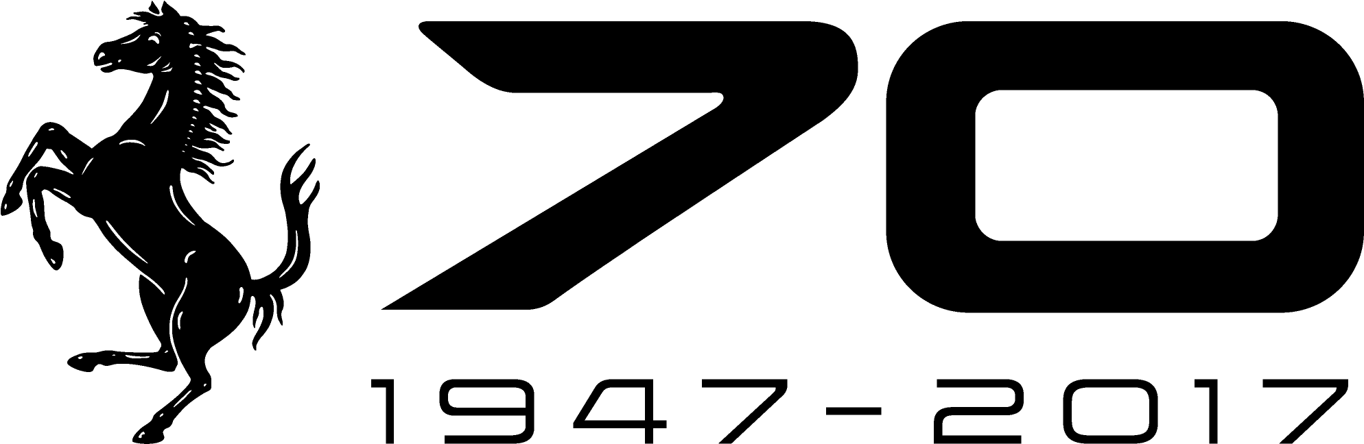 Logo aniversar Ferrari 70 de ani Fundal