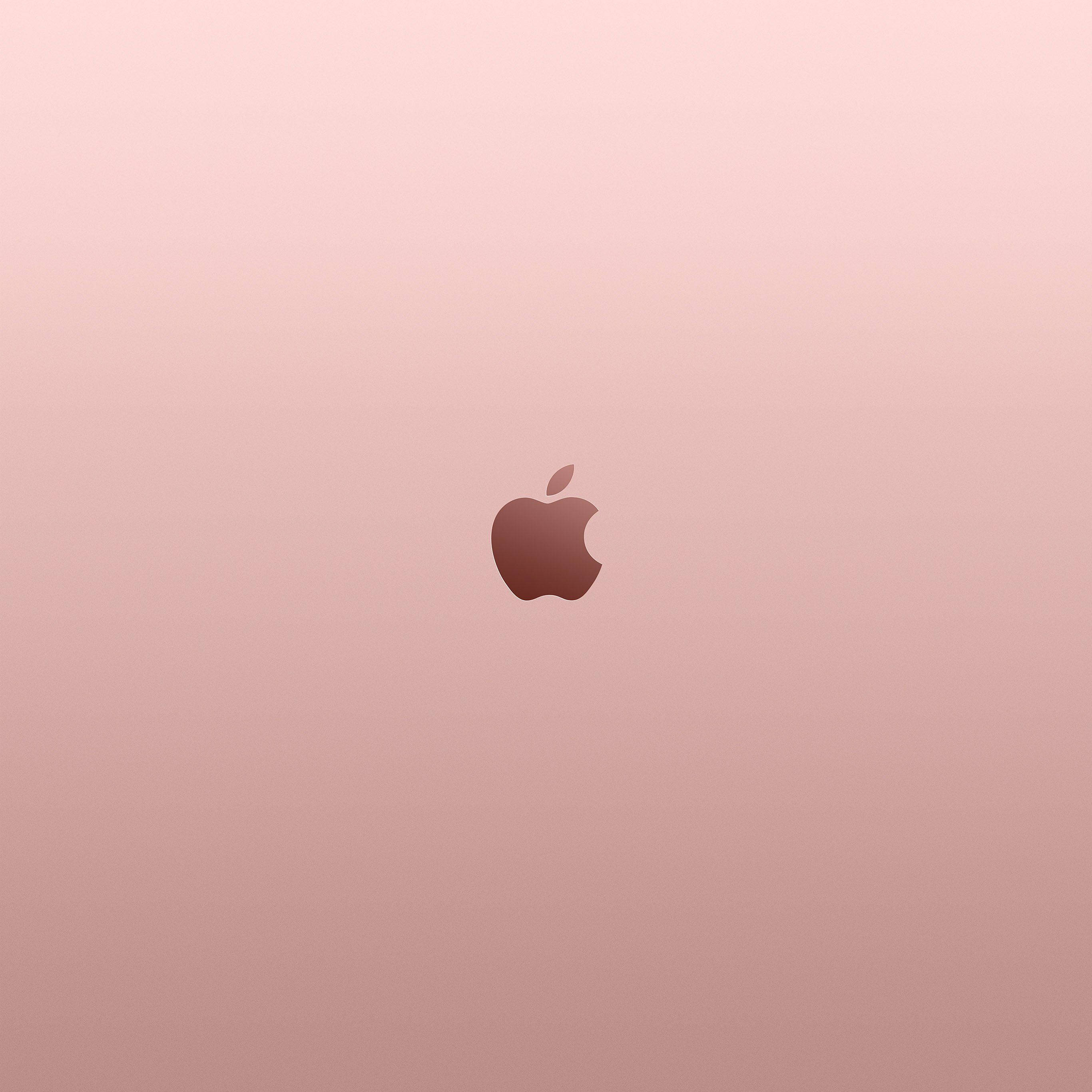 Logo Apple estetic roz auriu Fundal