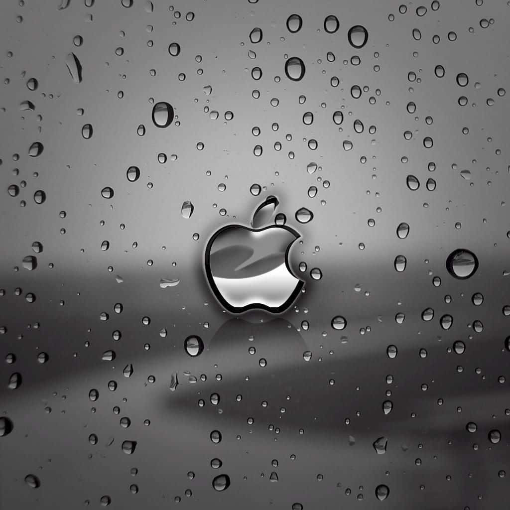 Logo Apple întunecat și drăguț pentru iPad Fundal
