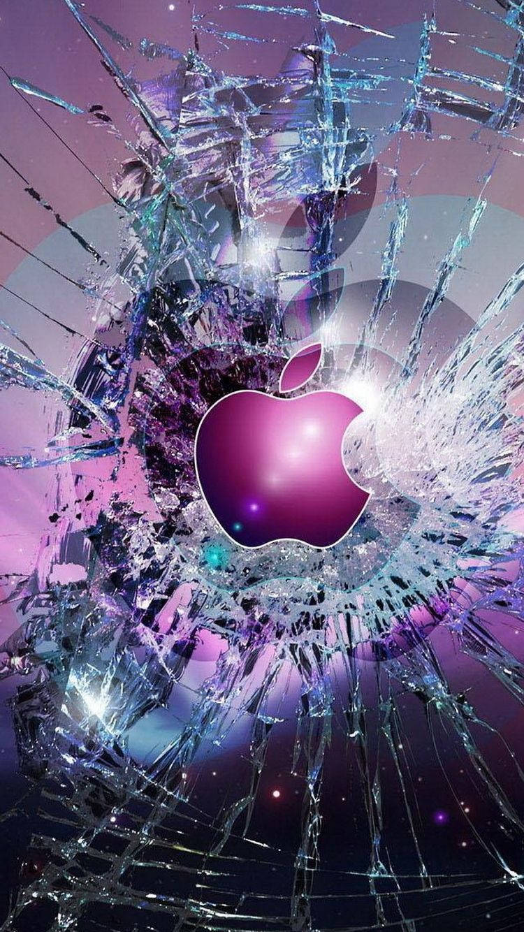Logo Apple mov pentru iPhone Fundal