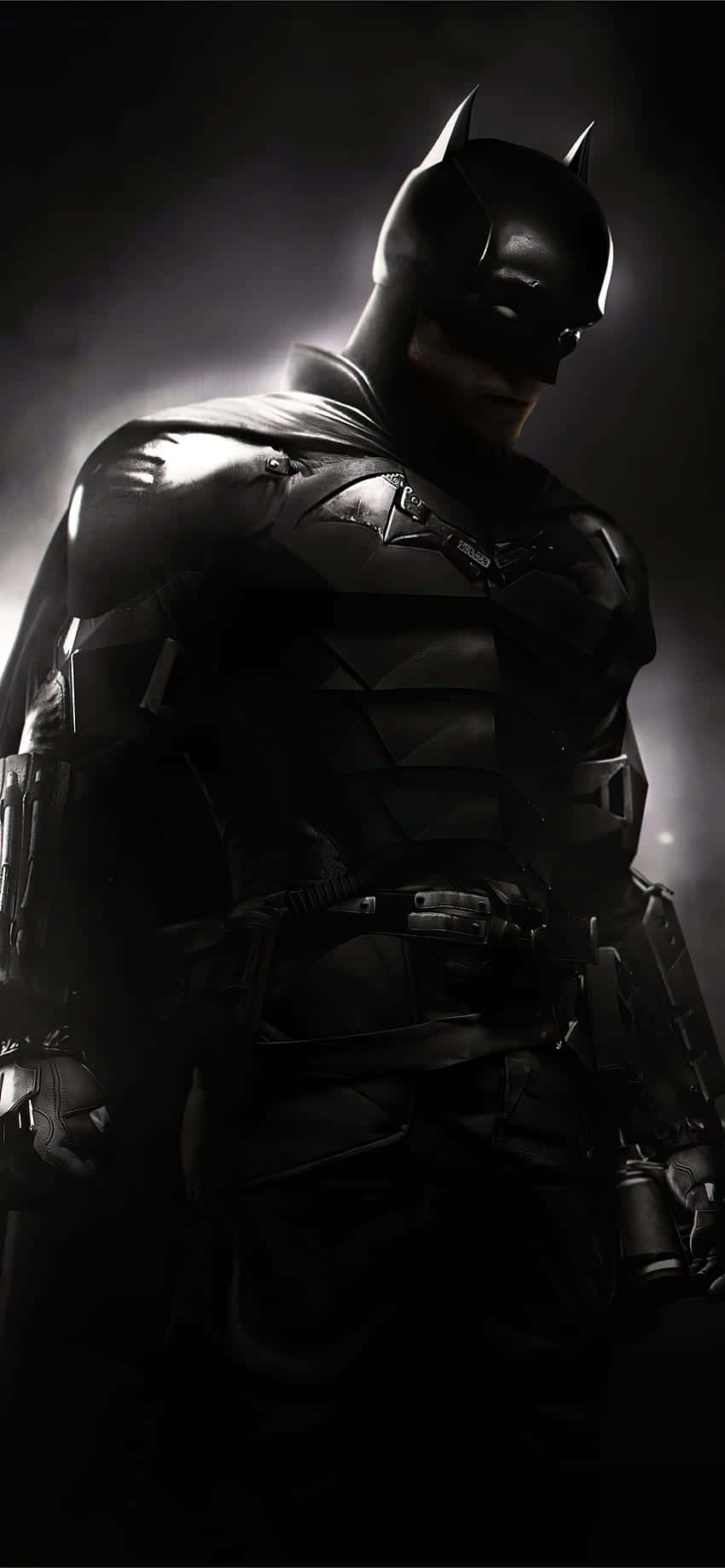 Logo Batman pe iPhone Negru Fundal