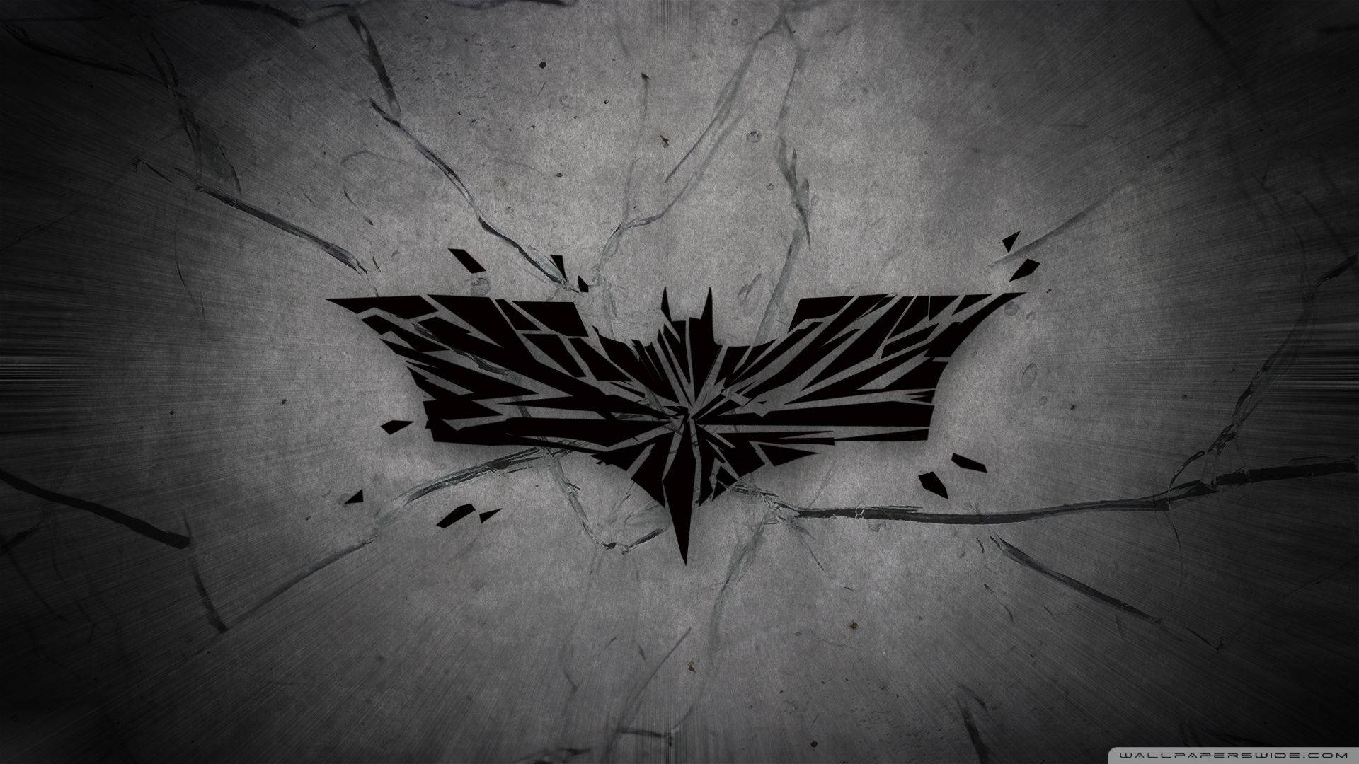 Tapet cu logo Batman spart — Batman Fundal