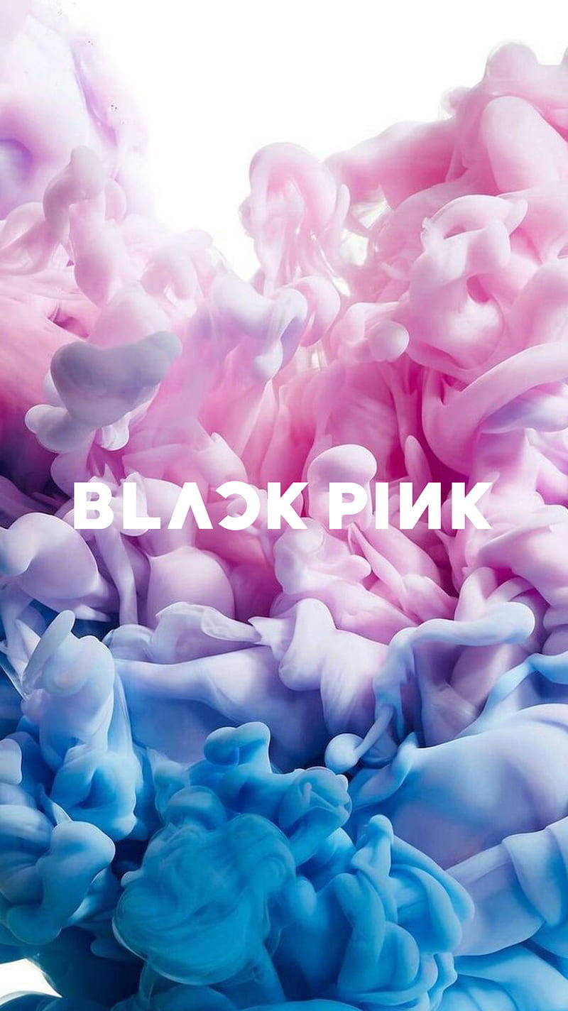 Logo Blackpink Artă Fum Pastel Fundal