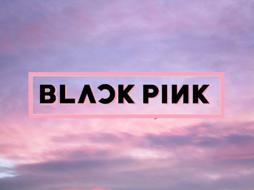Logo Blackpink pe Cer Pastelat Fundal