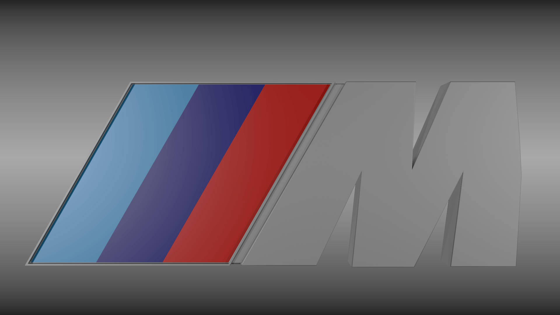 Logo BMW M în Gri Fundal