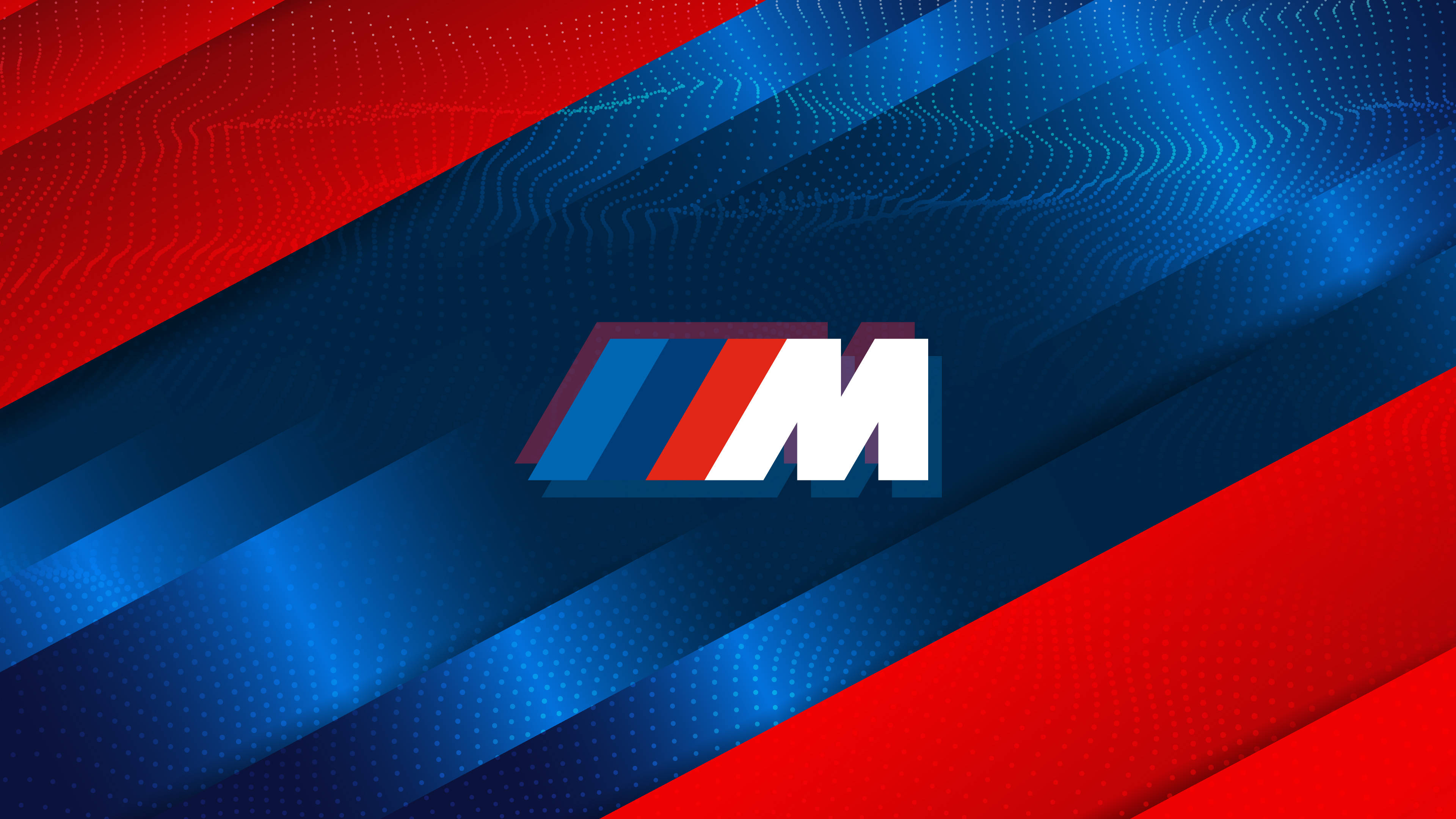 Logo BMW M roșu și albastru lucios Fundal