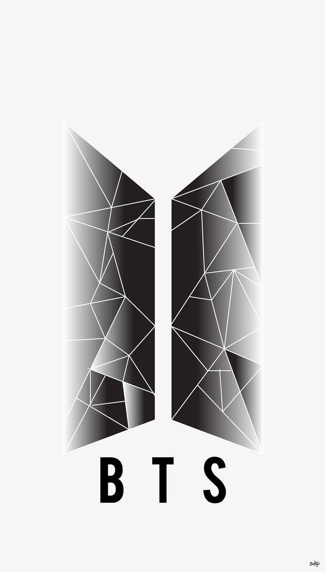 Logo BTS abstract Fundal