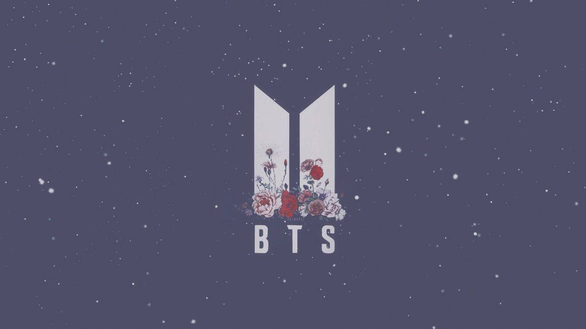 Logo BTS desenat drăguț Fundal