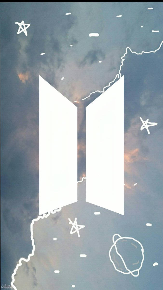 Logo BTS drăguț grafic Fundal