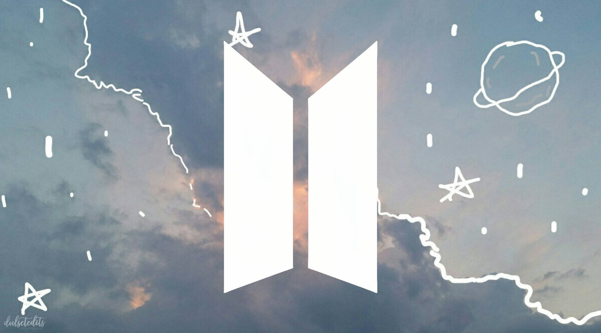 Logo BTS Estetic Drăguț Fundal