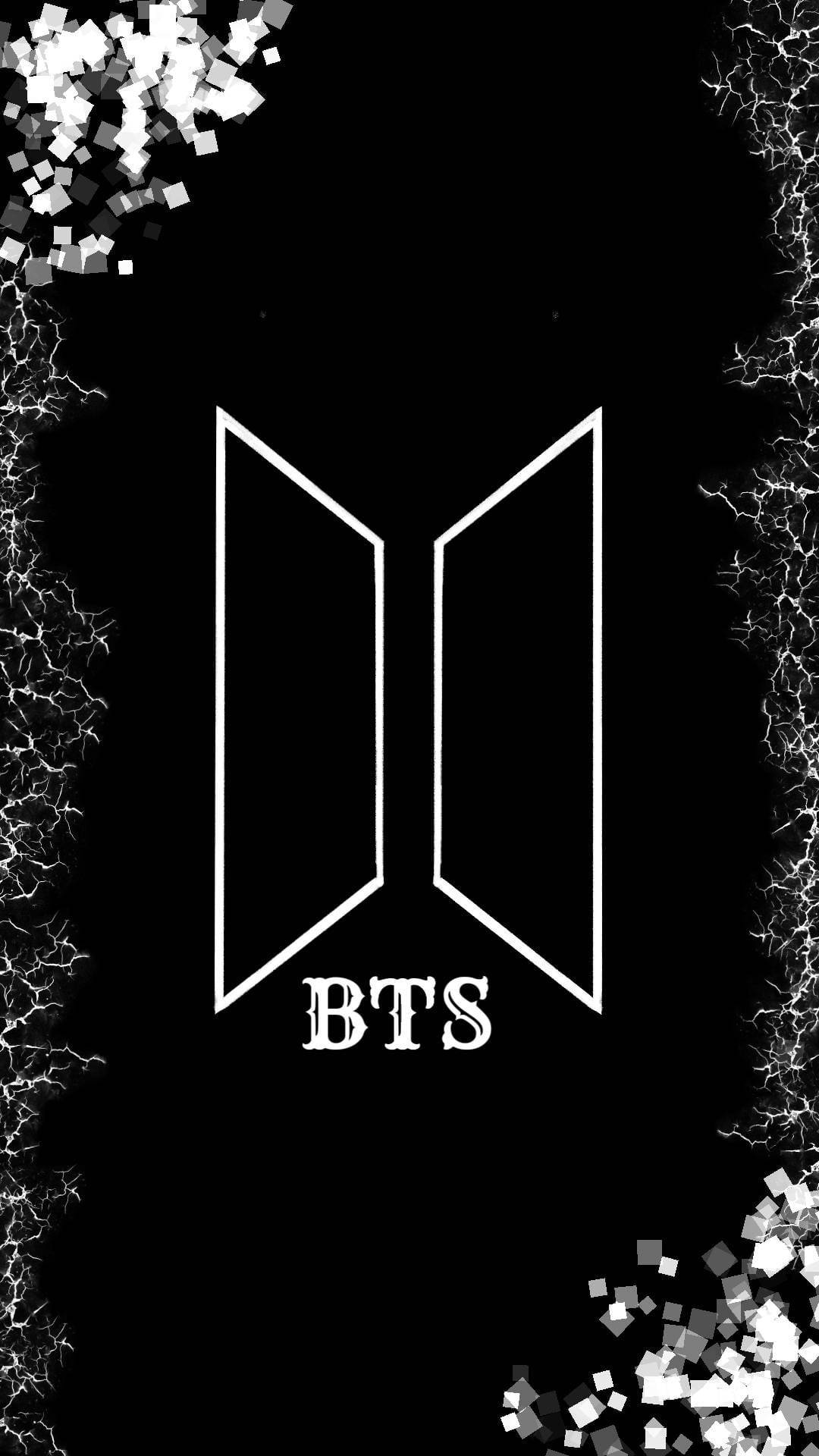 Logo BTS Estetică Neagră Fundal