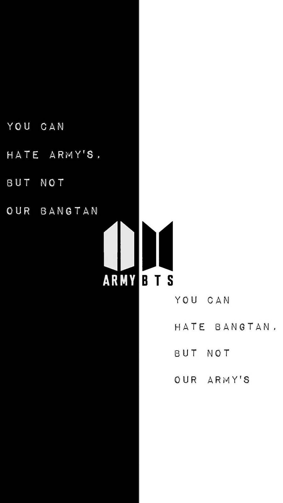 Logo BTS în alb și negru Fundal
