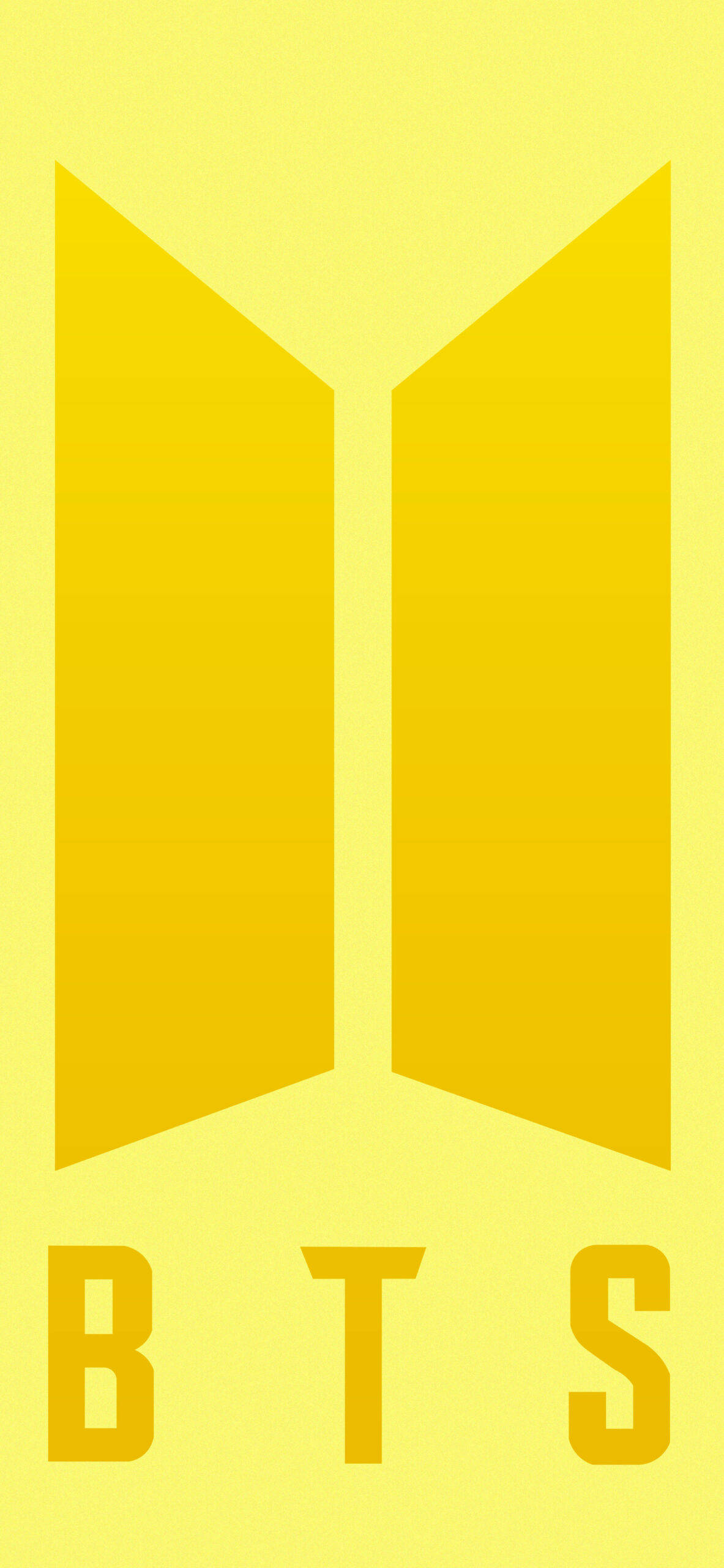 Logo BTS în Galben Fundal