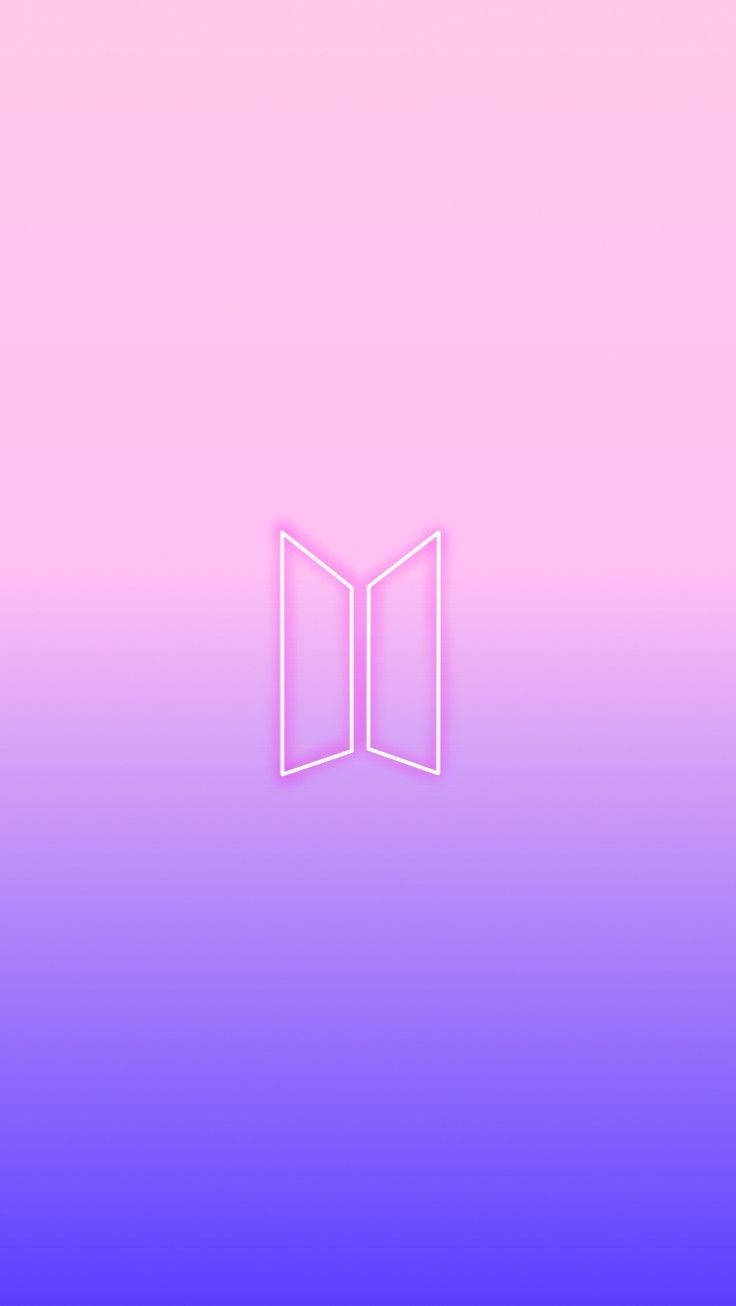 Logo BTS în gradient mov Fundal