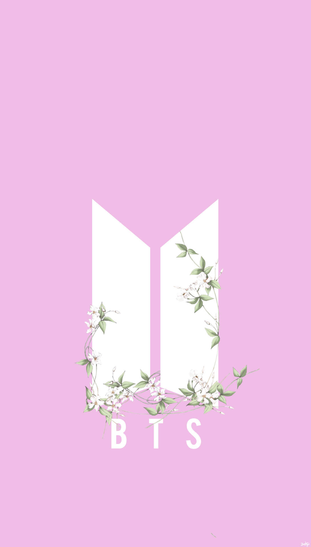 Logo BTS Minimalist Fundal