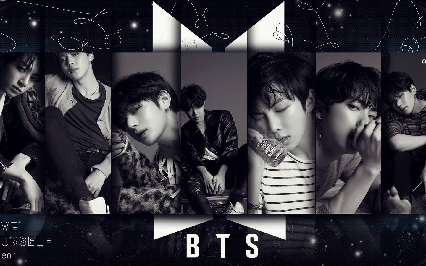 Logo BTS pe Love Yourself Tear Fundal
