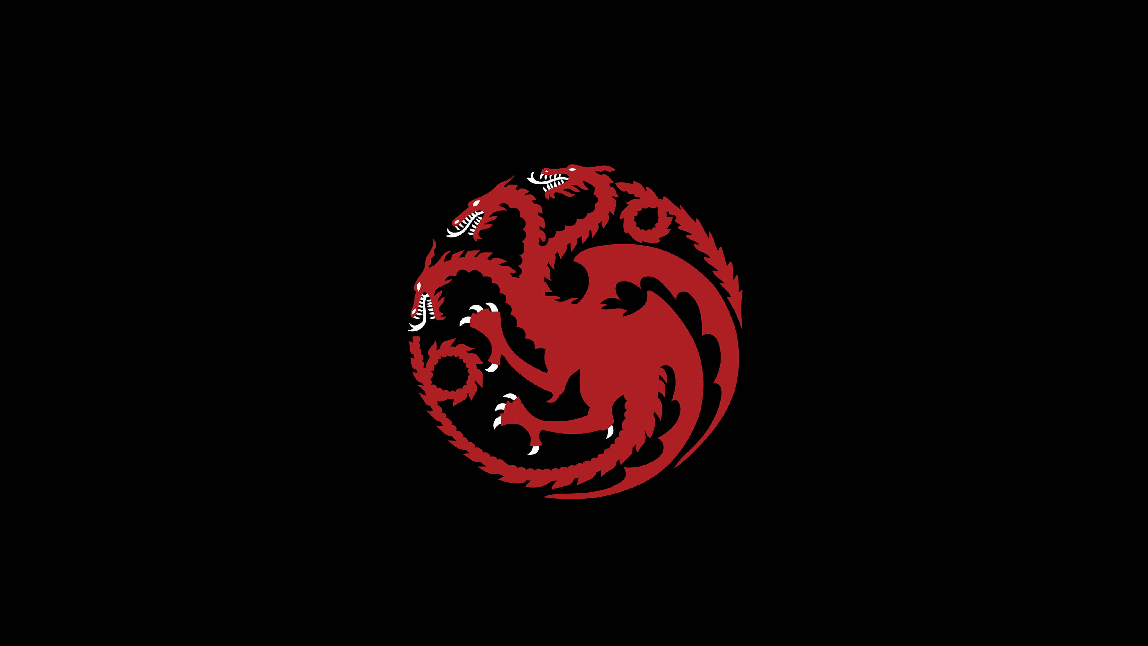 Logo captivant cu dragon cu trei capete pentru fundal iPhone Fundal