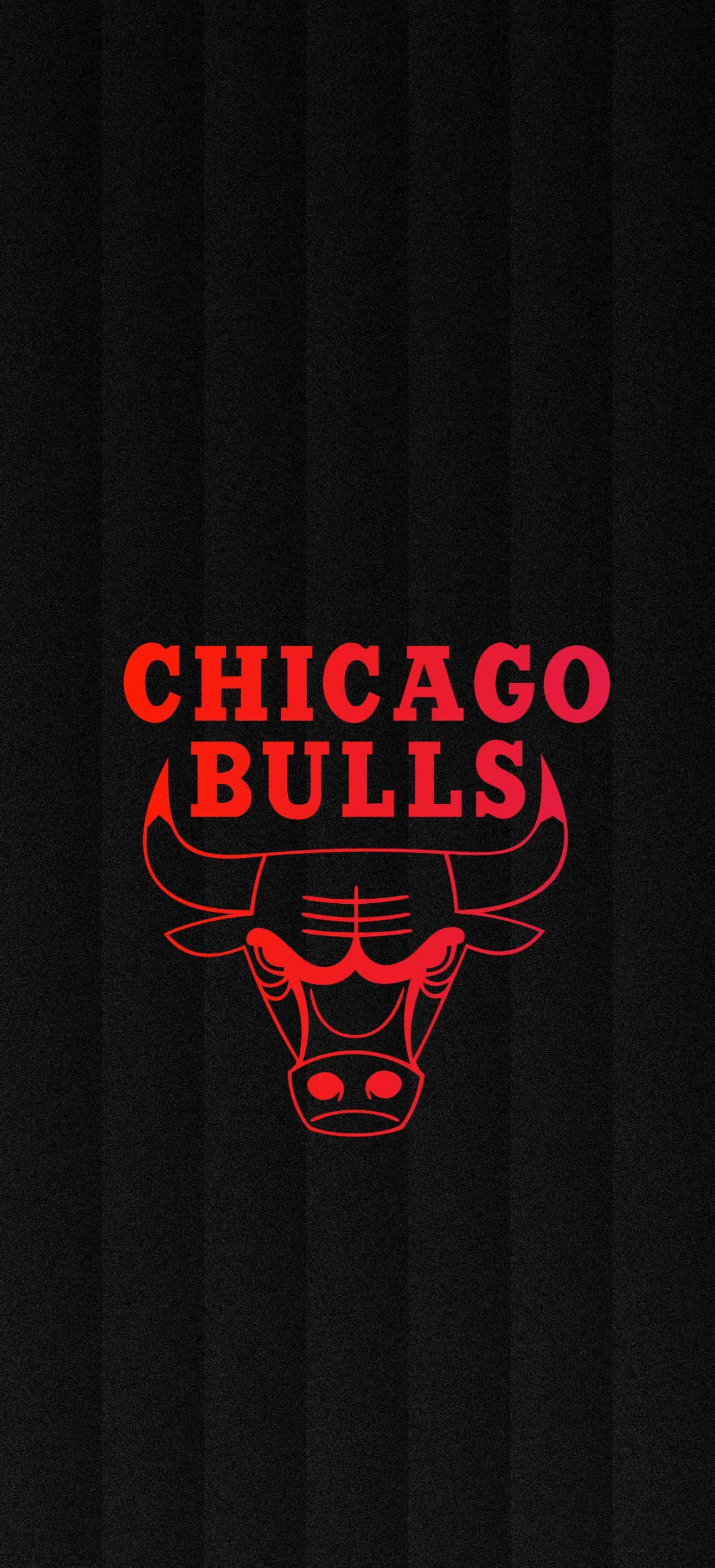 Logo Chicago Bulls Pe Telefon Negru Cu Dungii Fundal