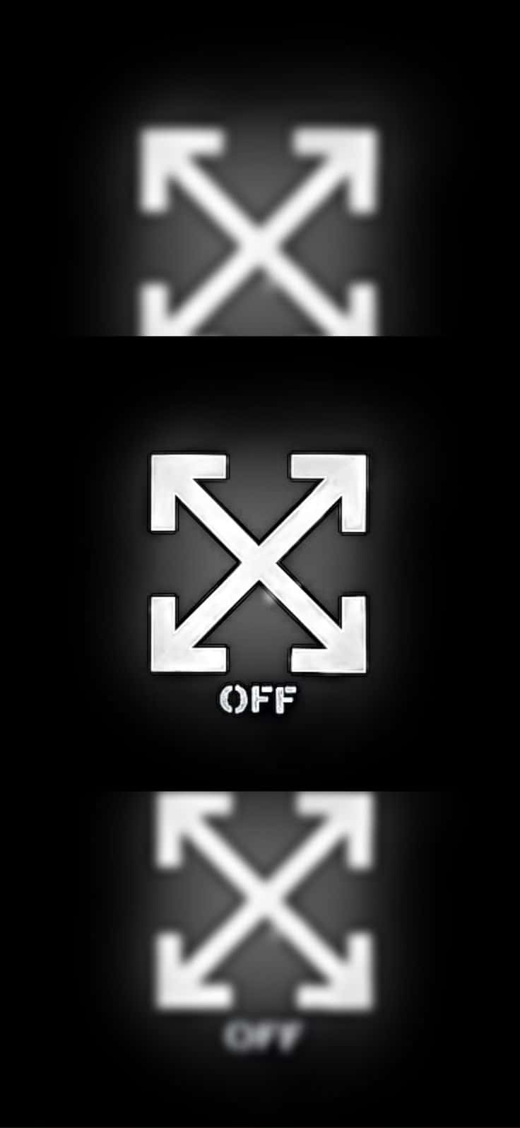 Logo curat Off White iPhone Fundal