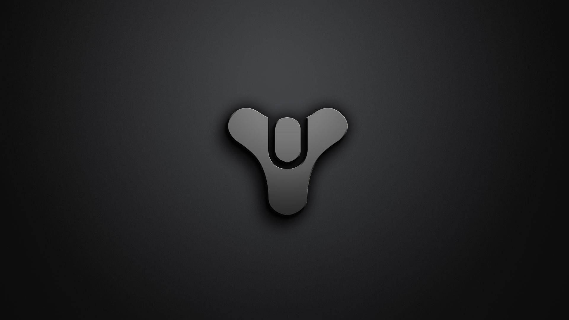 Logo de gaming negru în formă de Y Fundal