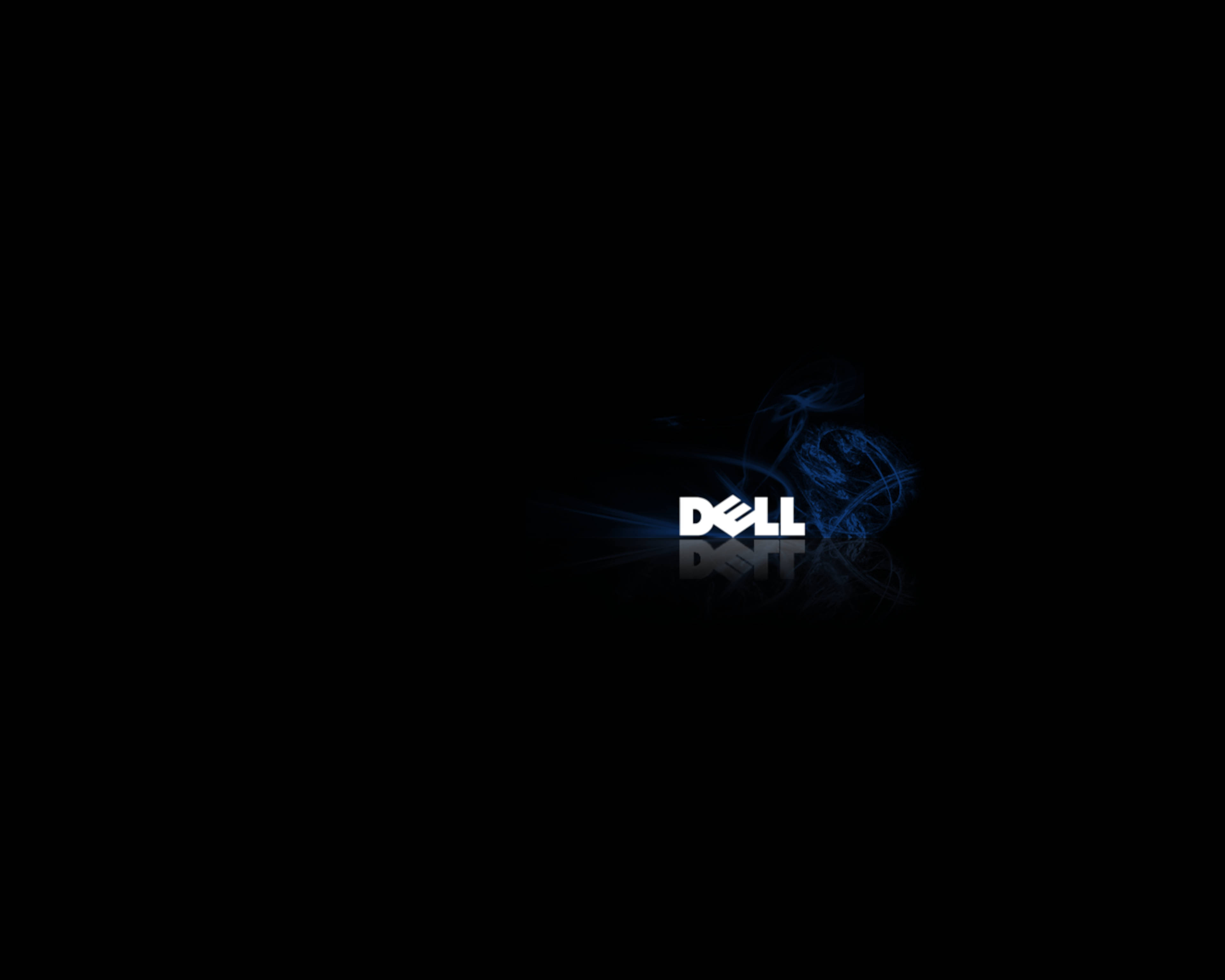 Logo Dell 4K cu fum Fundal