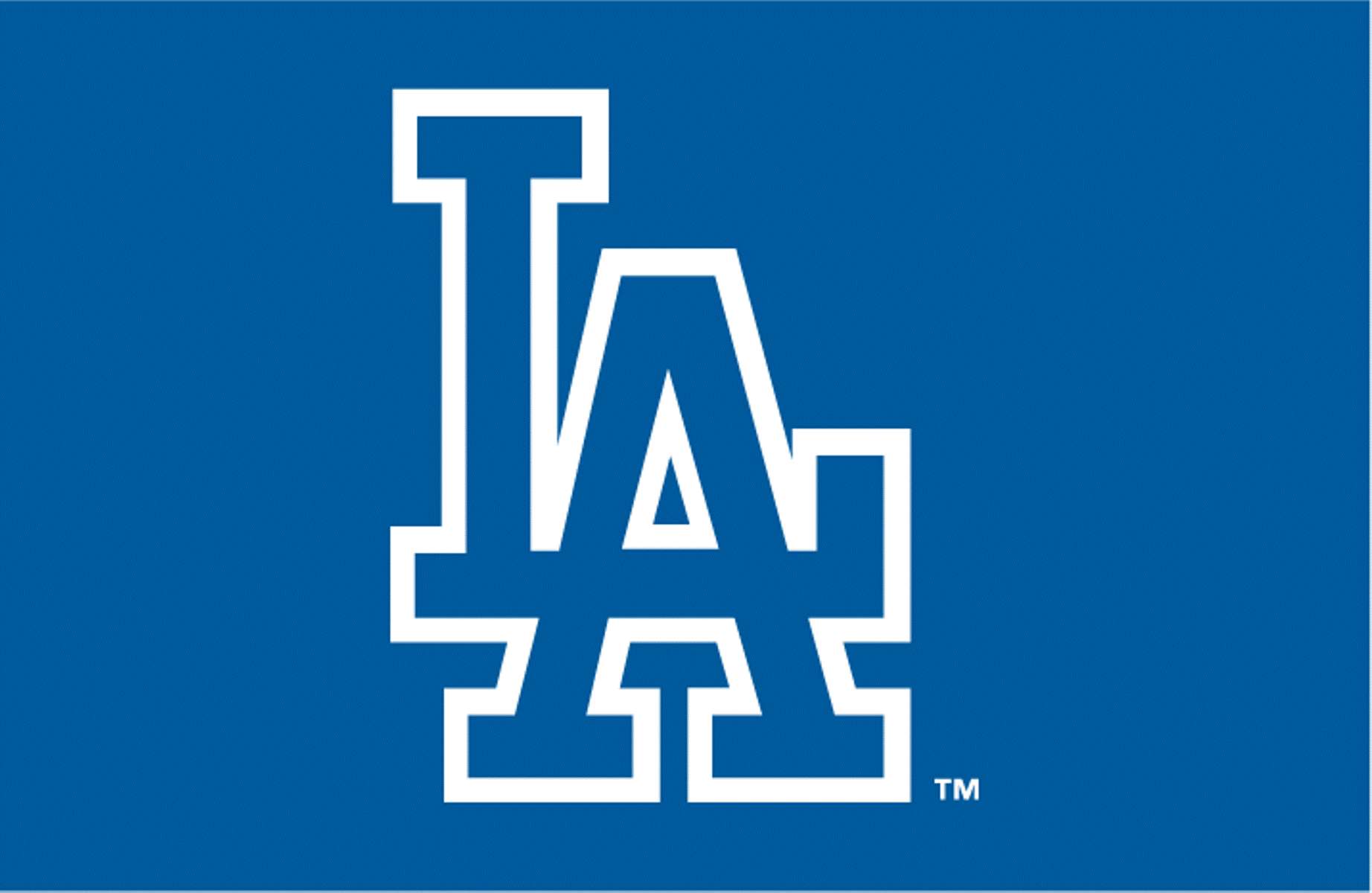 Logo Dodgers Albastru Simplu Fundal