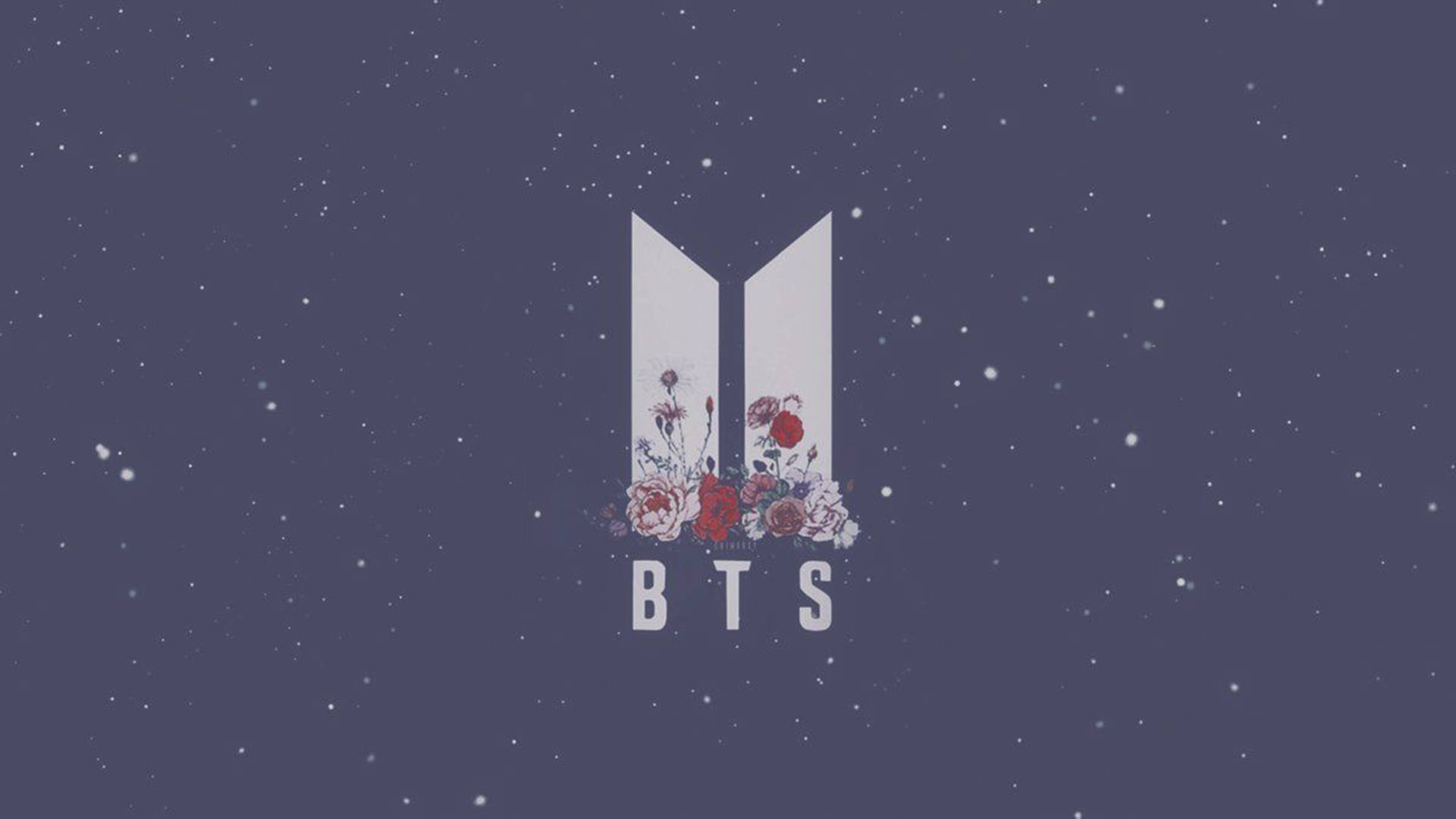 Logo estetic BTS pentru laptop Fundal