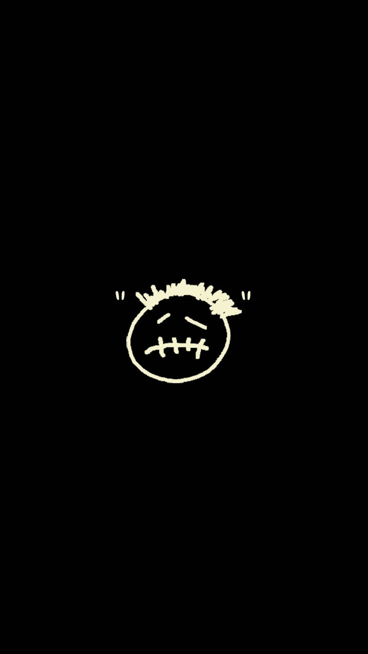 Logo față Cactus Jack Travis Scott Estetică Neagră Fundal
