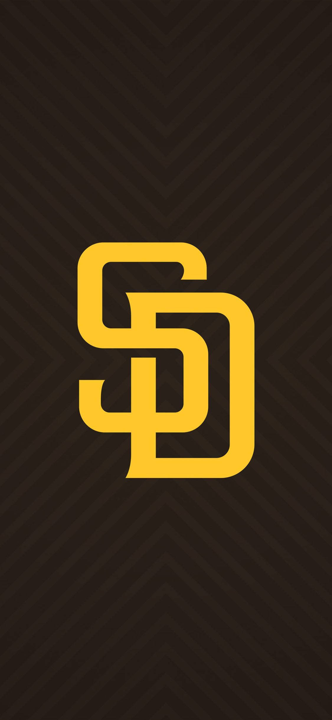 Logo galben San Diego Padres Fundal