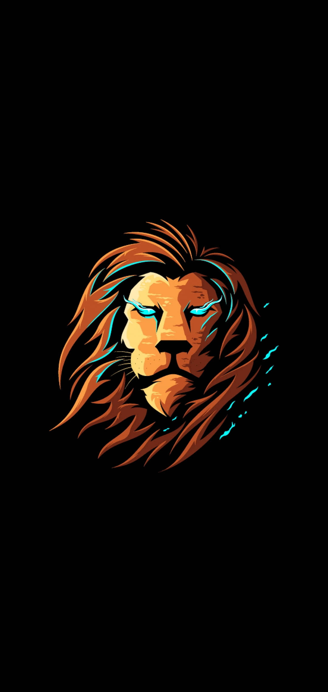 Logo Gaming Neon Lion HD Fundal