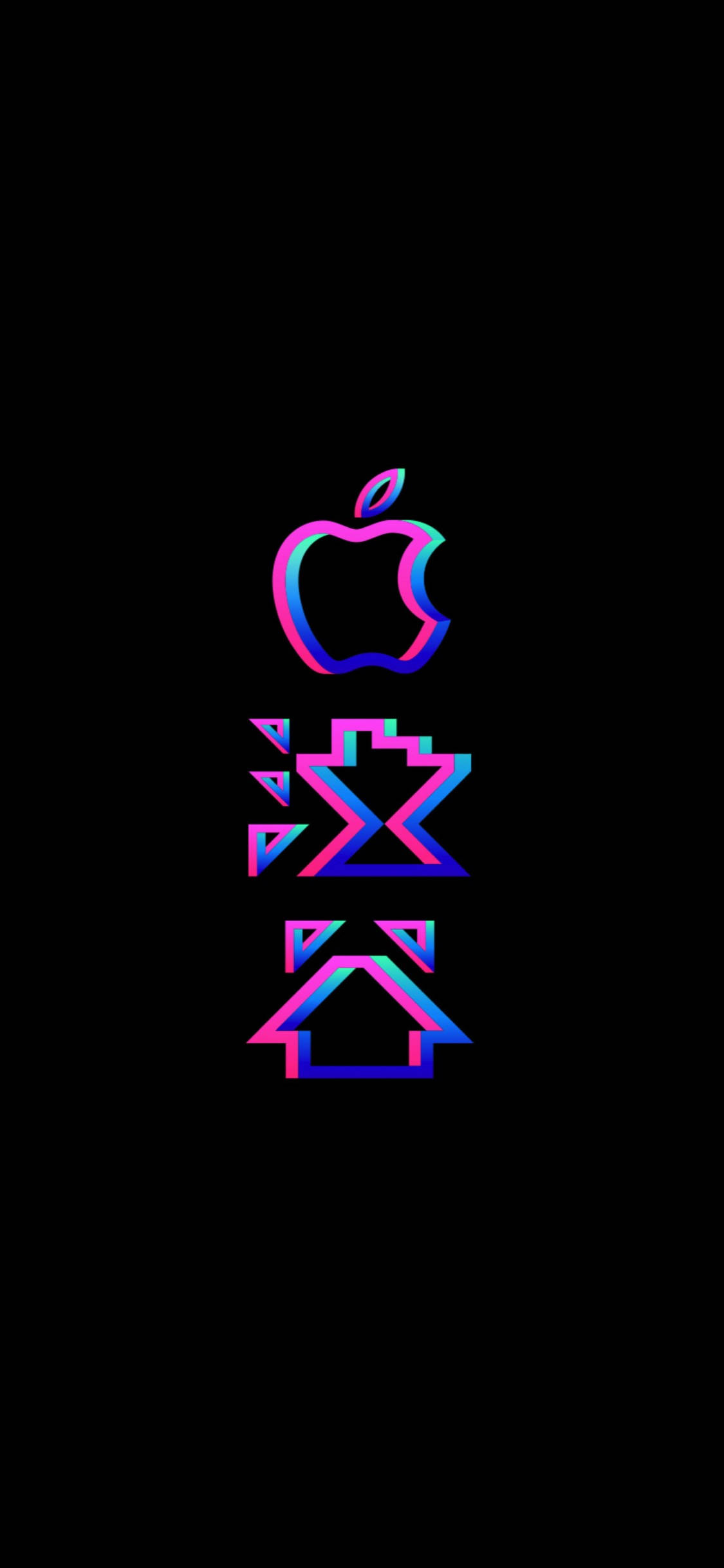 Logo iPhone Xs Fundal