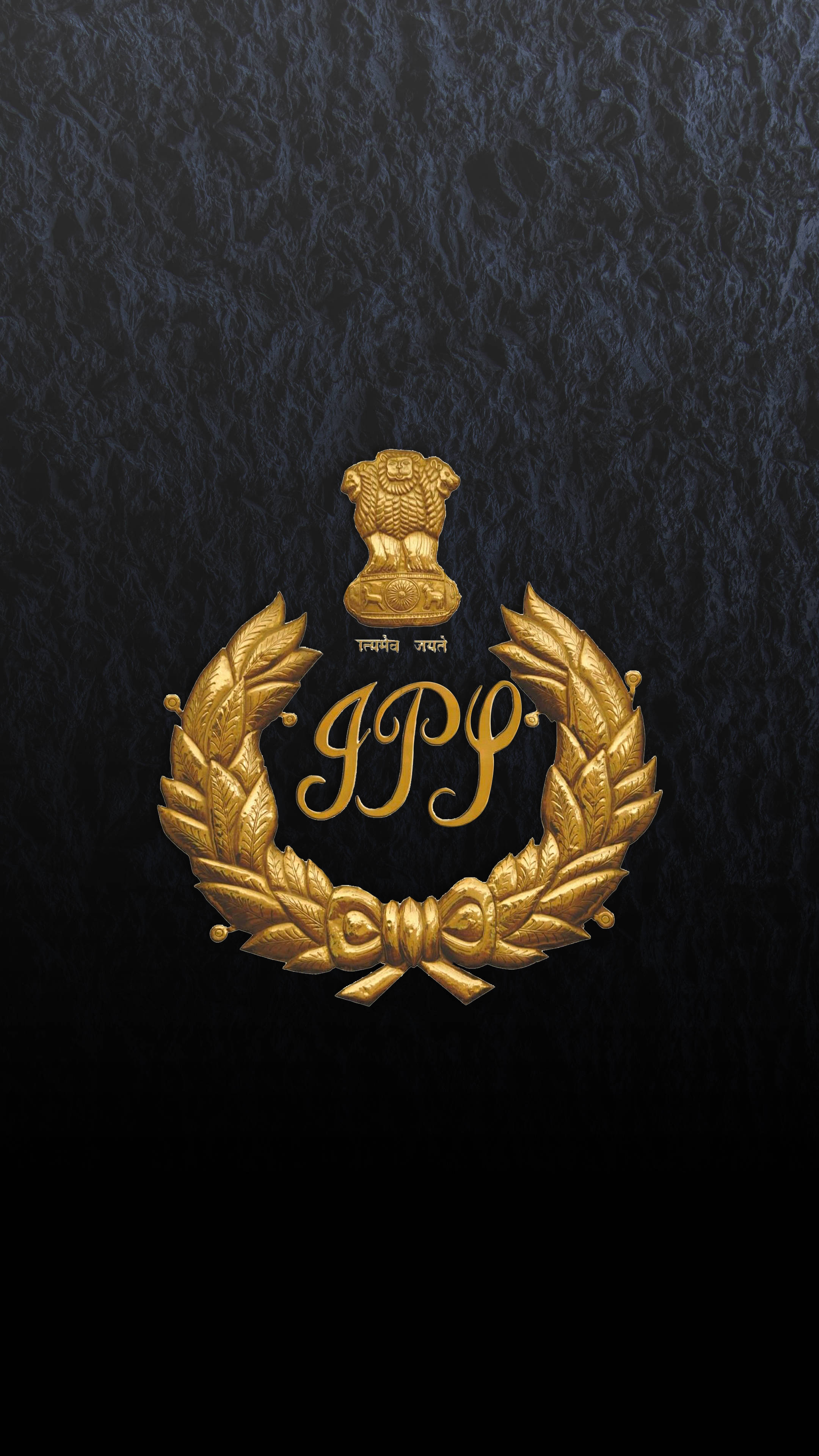Logo IPS Auriu pe Fundal Întunecat Fundal