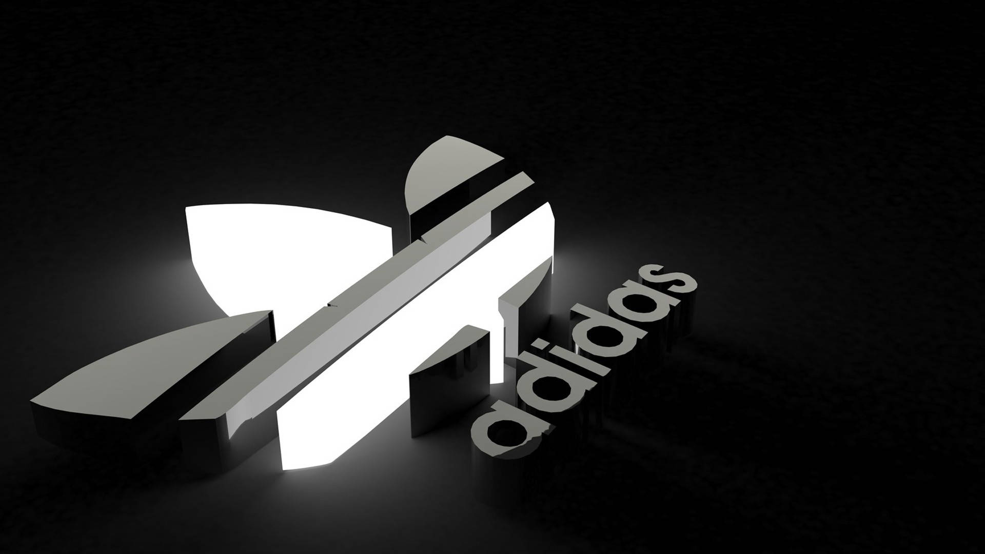 Logo monocrom al mărcii Adidas Fundal