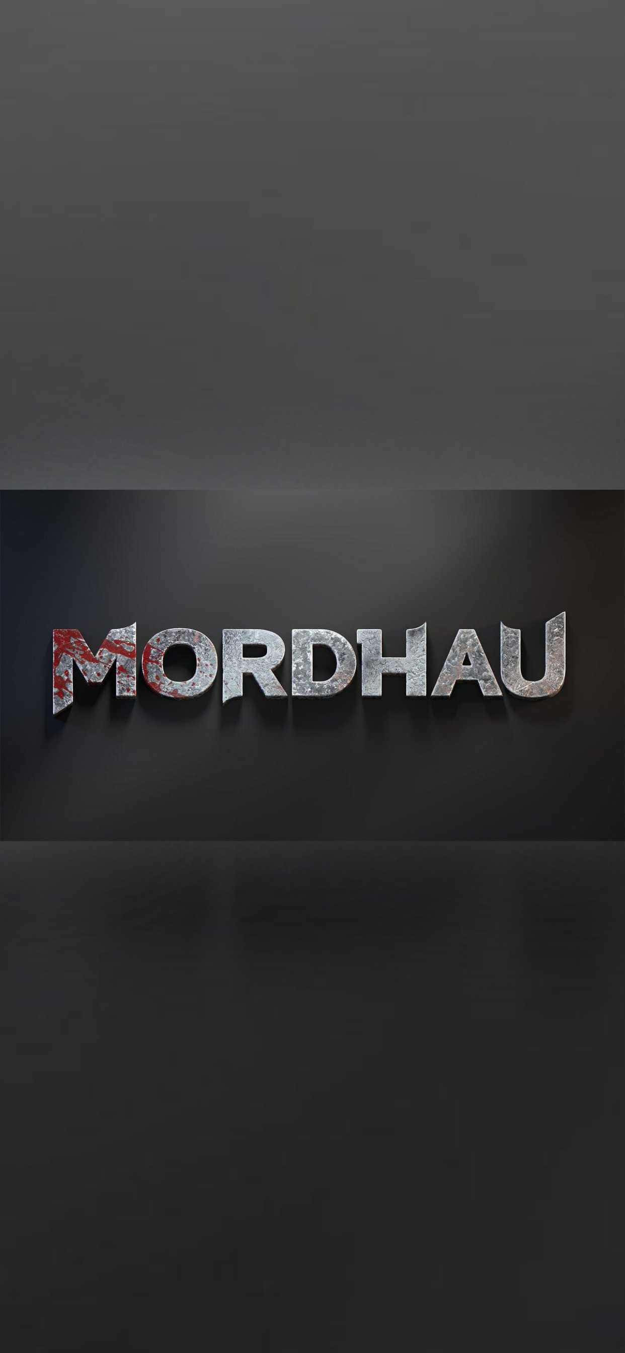 logo mordhau pe un fundal întunecat Fundal
