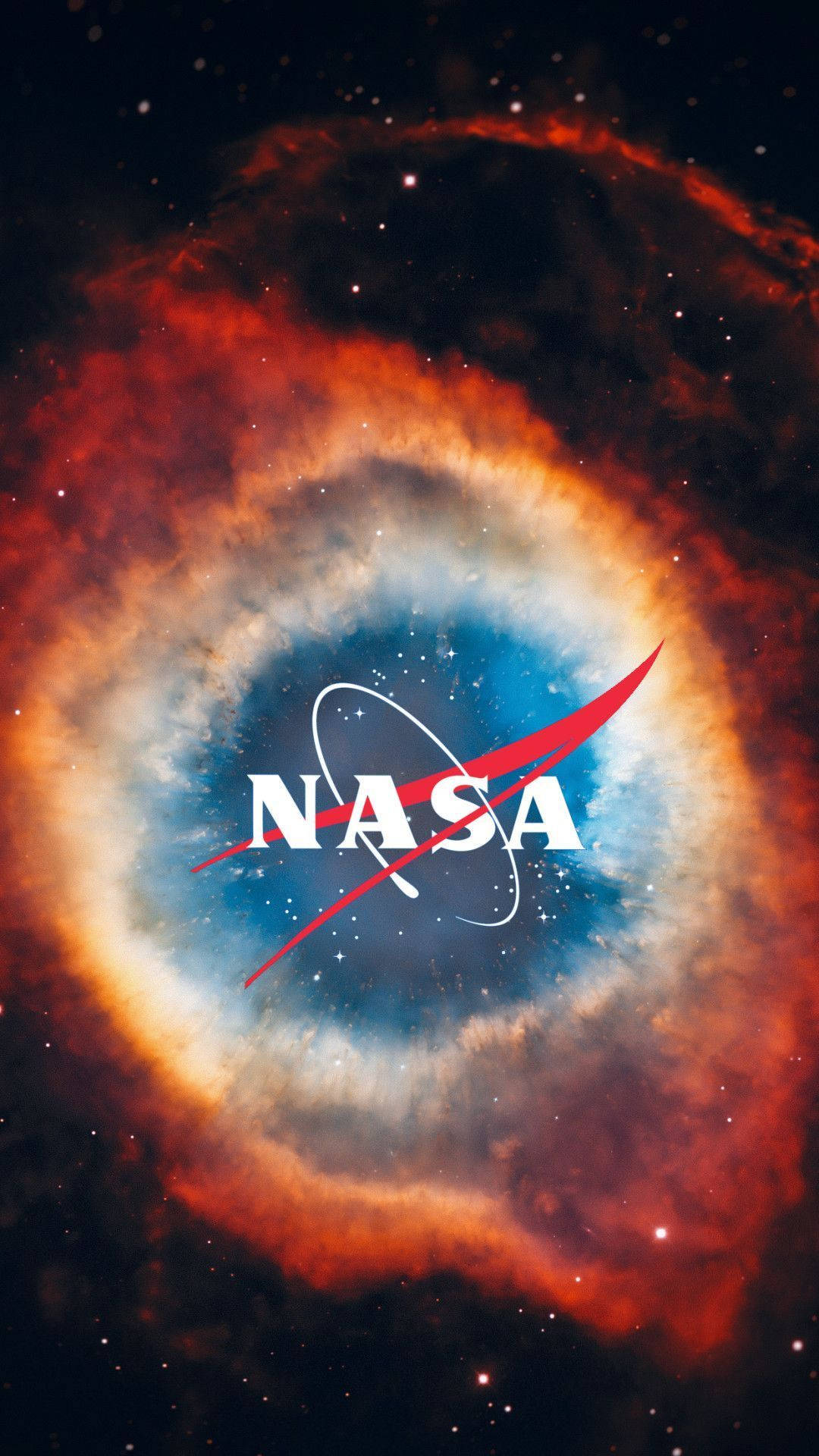 Logo NASA în Stil Nebuloasă pentru iPhone Fundal