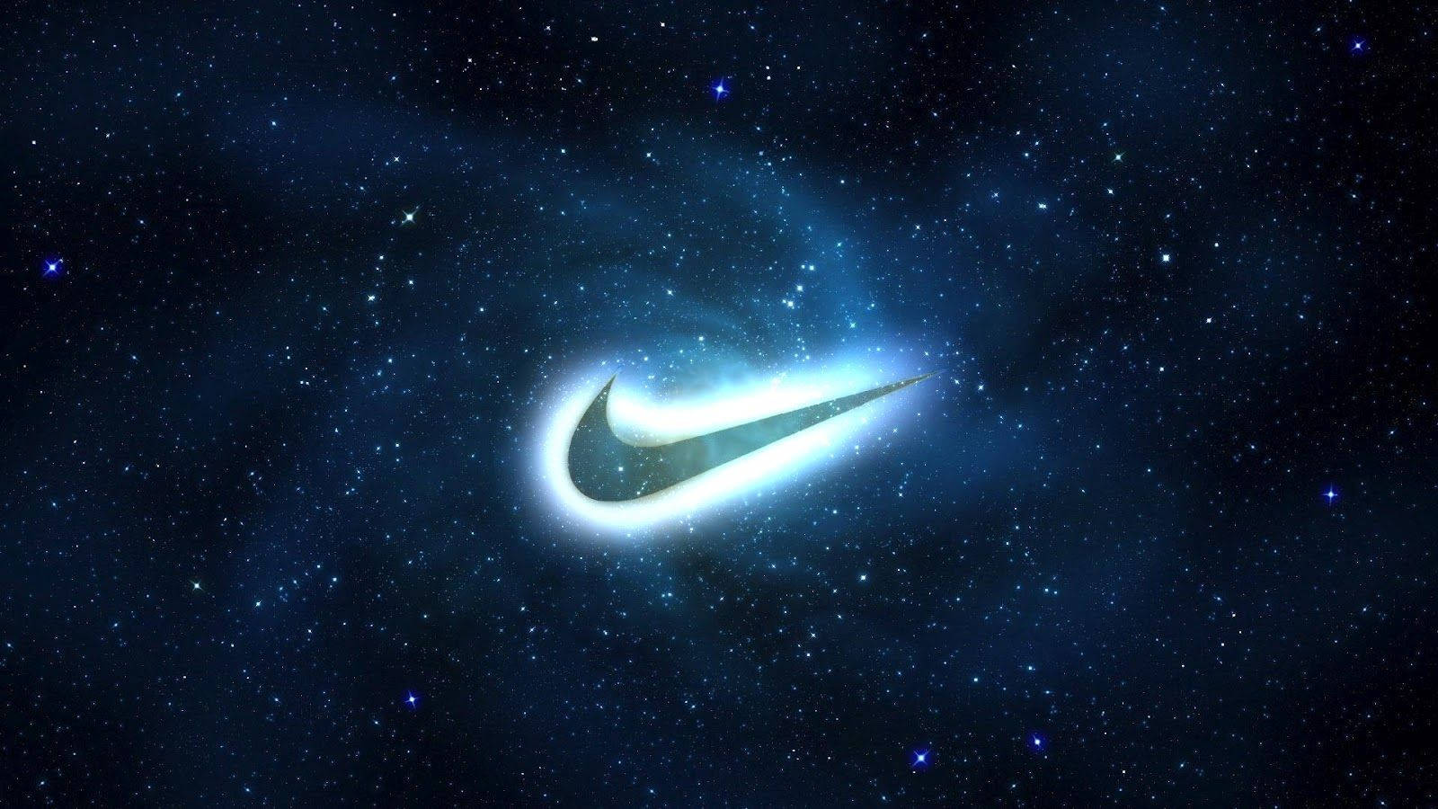 Logo Nike cool în spațiu Fundal