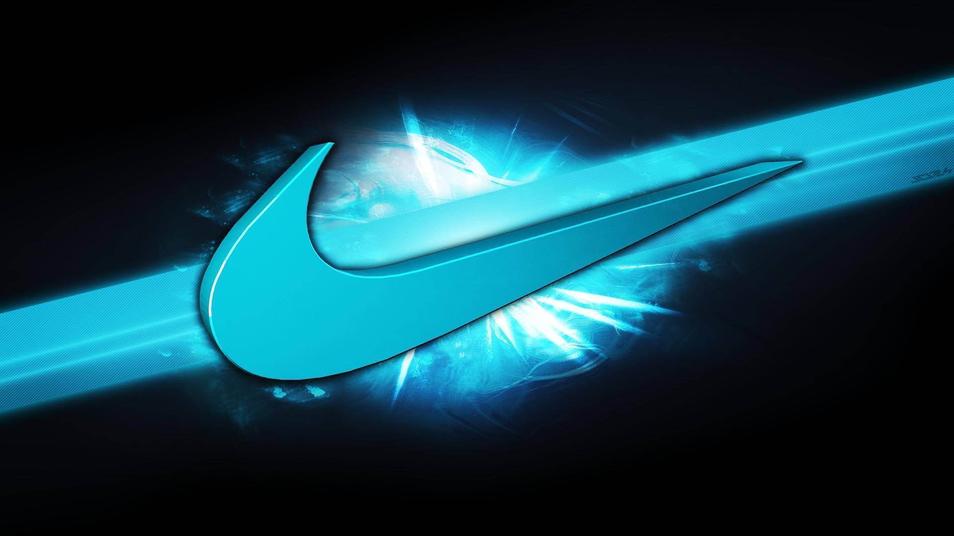 Logo Nike Cyan Cool Fundal