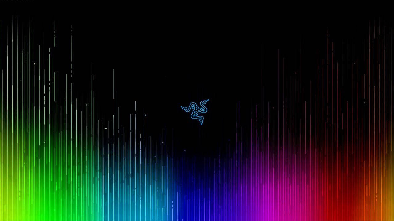 Logo Razer Albastru RGB 4K Fundal