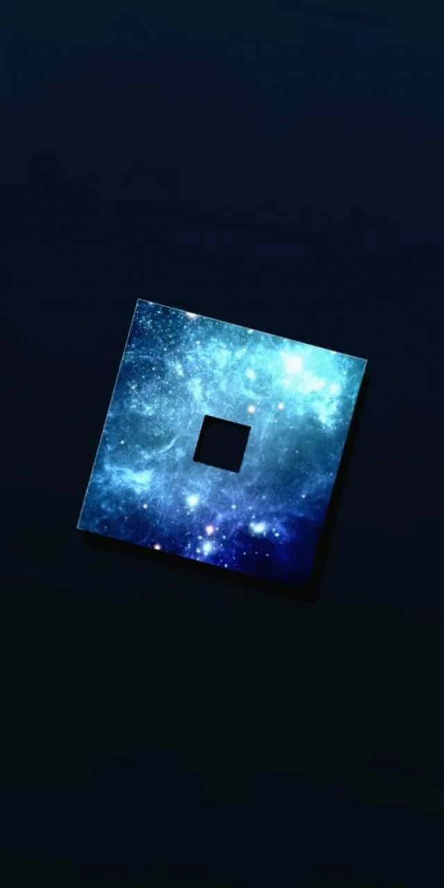 Logo Roblox Albastru Sclipitor Fundal