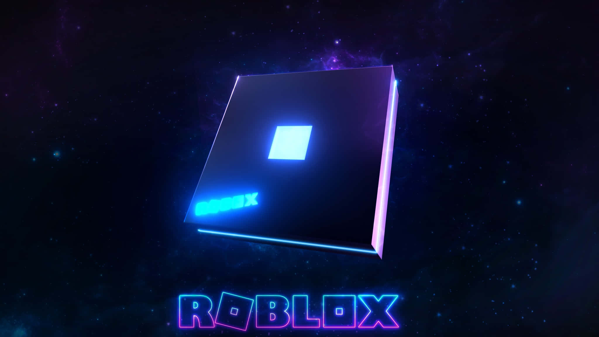 Logo Roblox mov-albastru Fundal