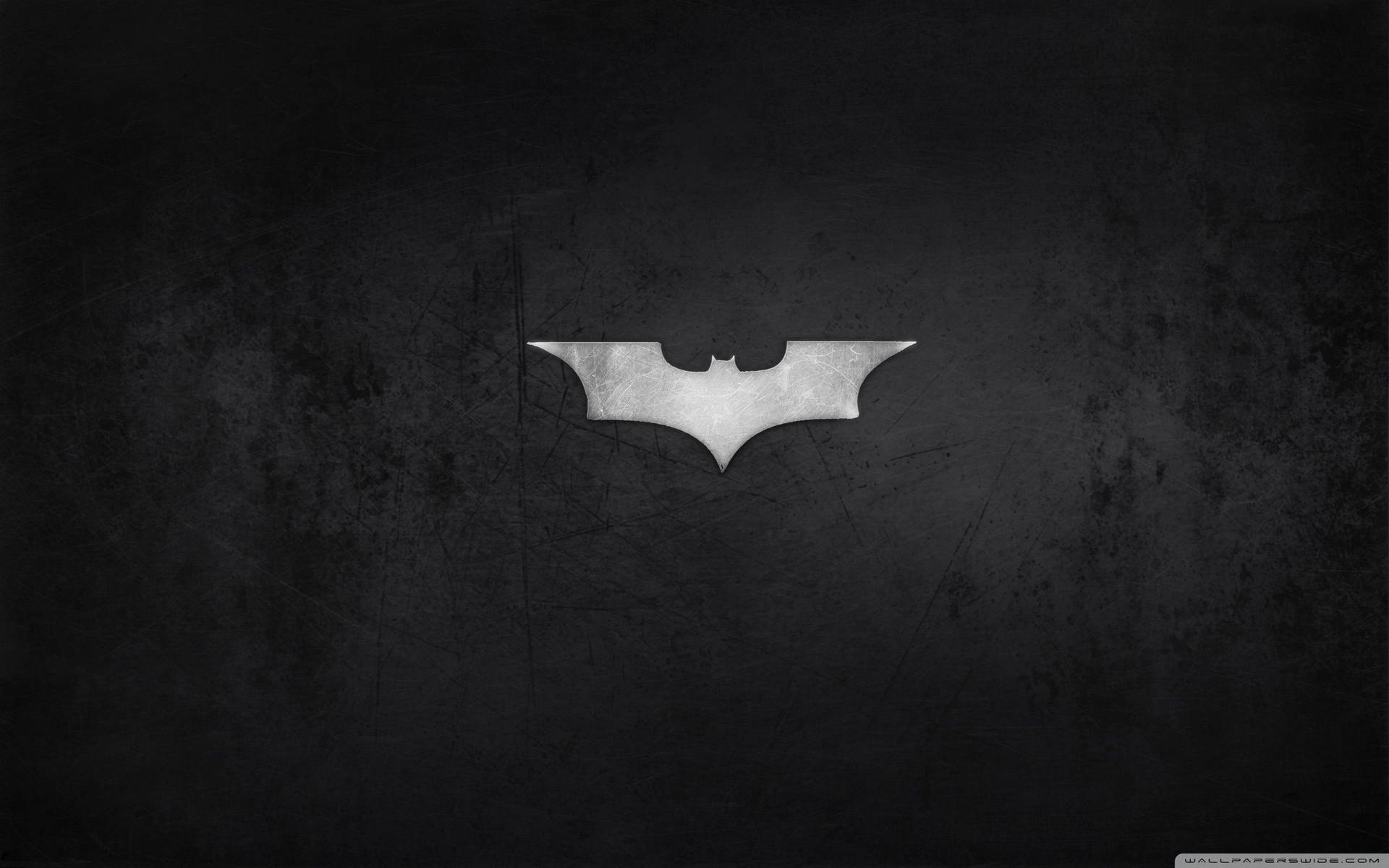 Tapet cu logo simplu Batman din metal — Batman Fundal