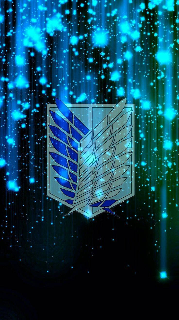 Logo Translucid Attack on Titan Fundal